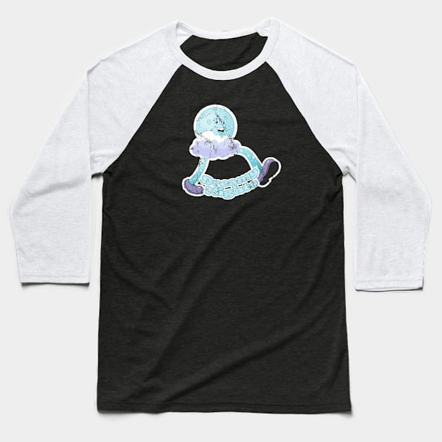 Peaceful Night Aged Baseball T-Shirt by Harley Warren